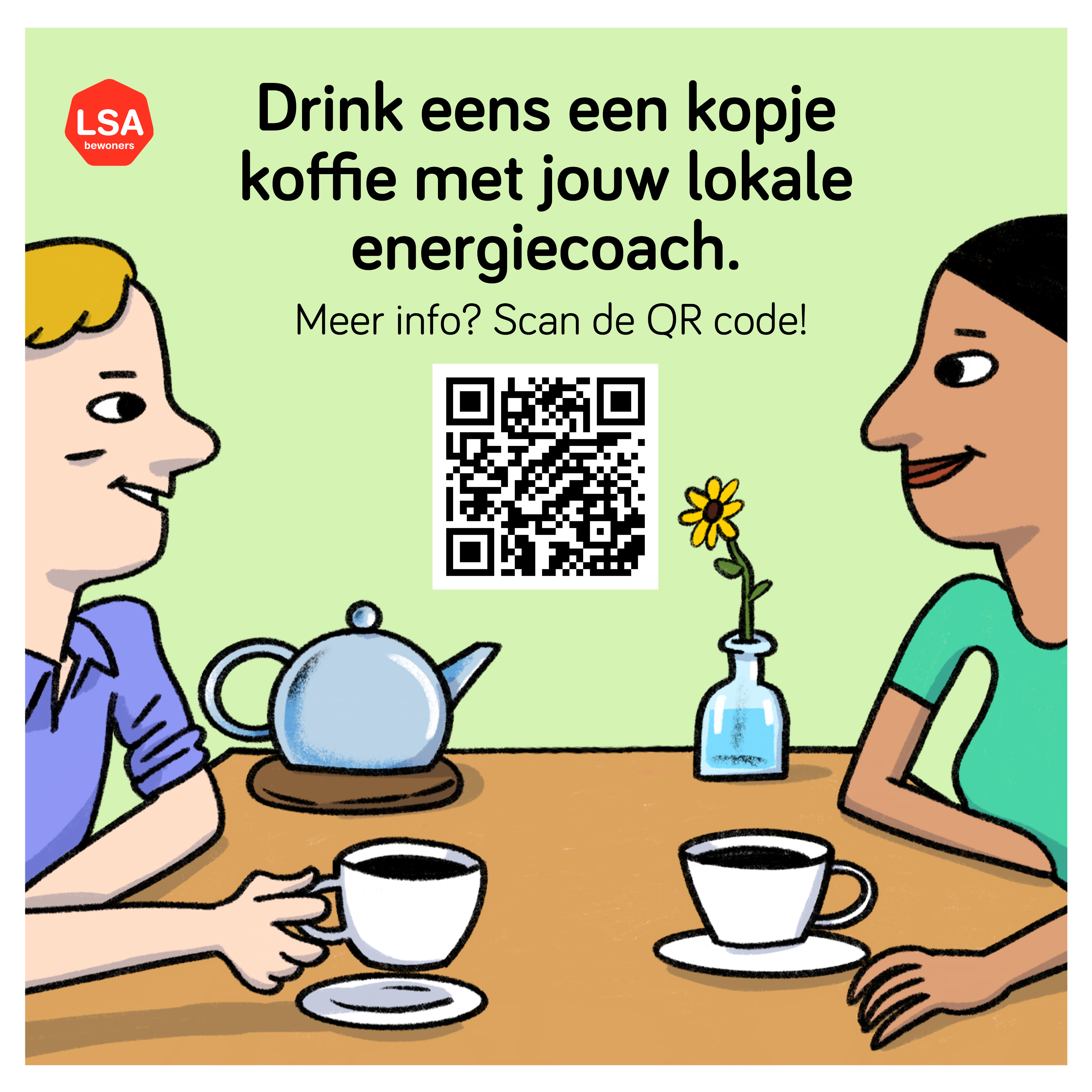 LSA 30 x 30 cm sticker 1