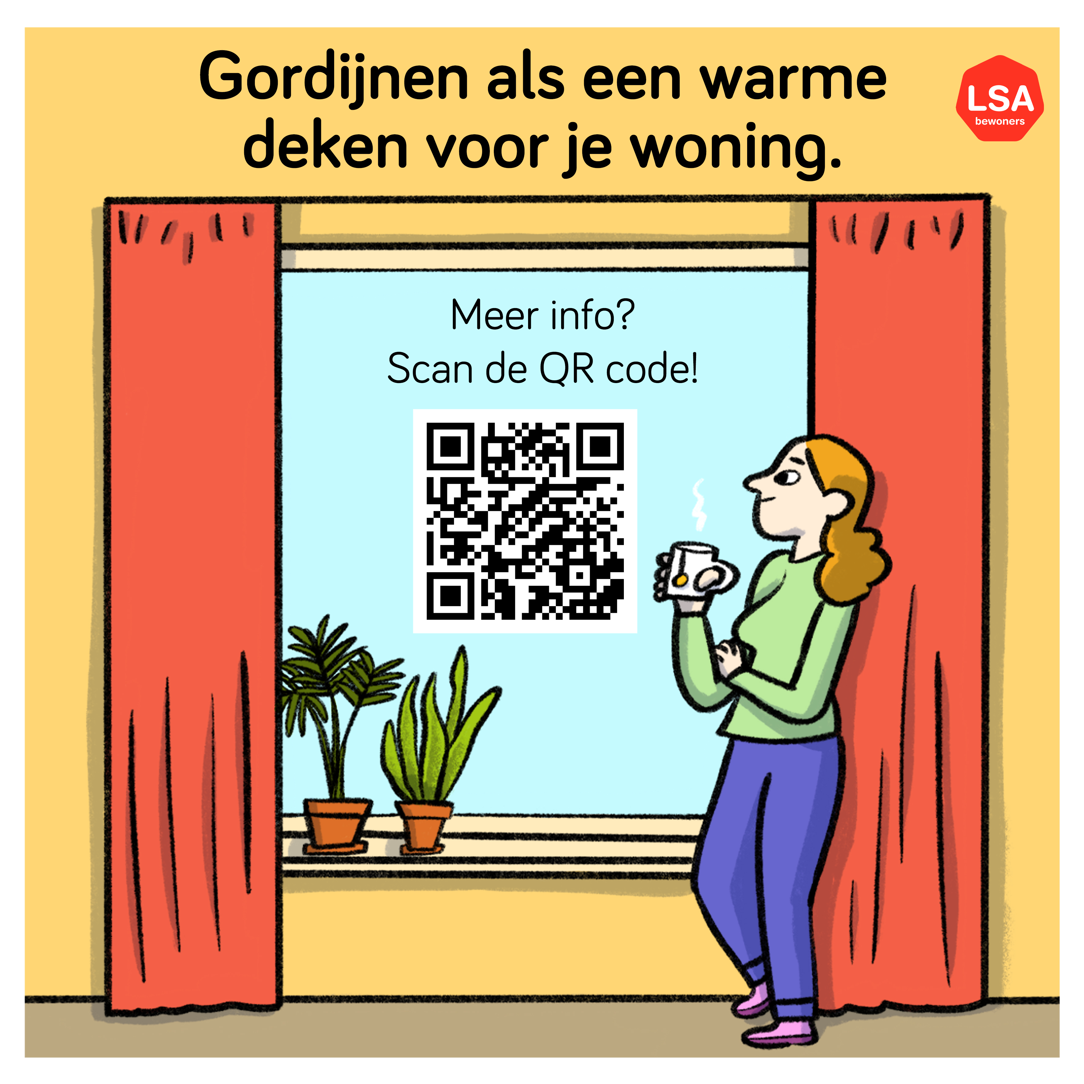 LSA 30 x 30 cm sticker 4