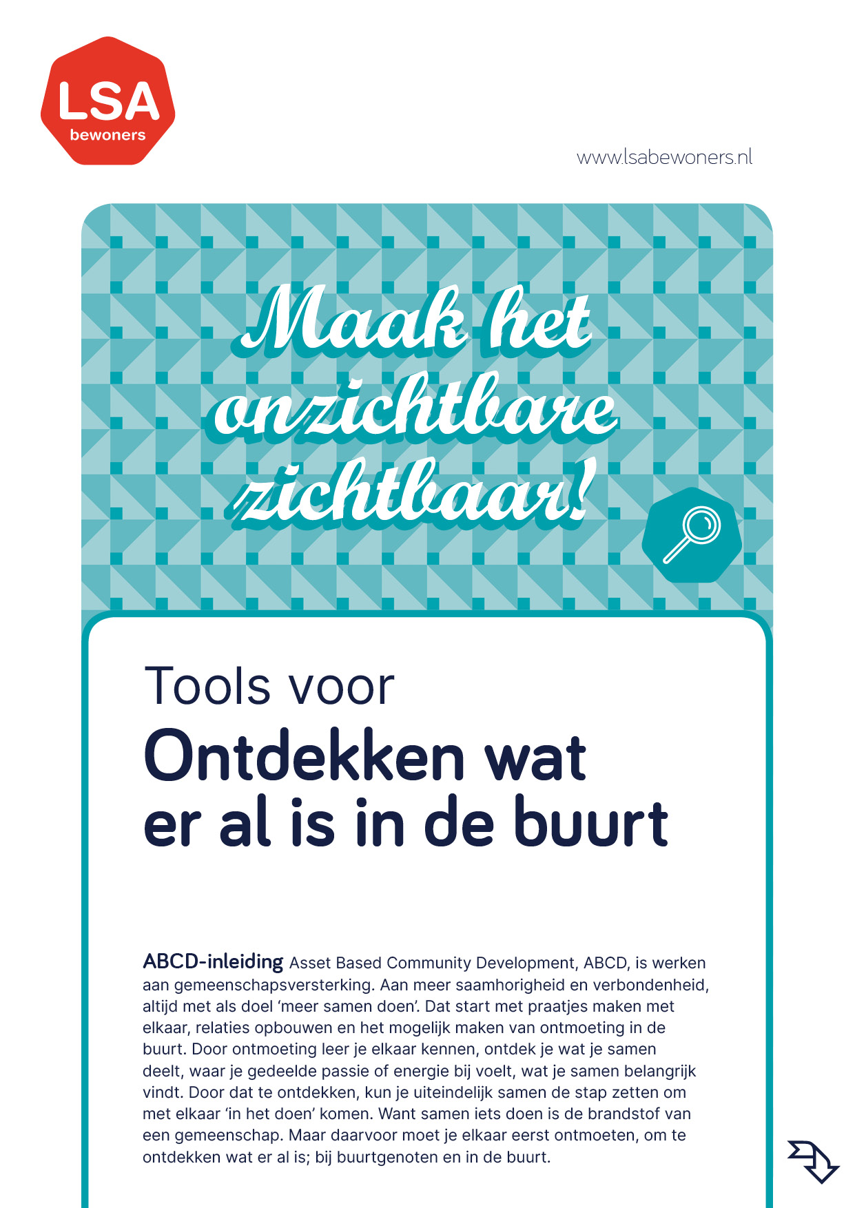 LSA-werkblad 2025 - omslag - Ontdekken wat er al is