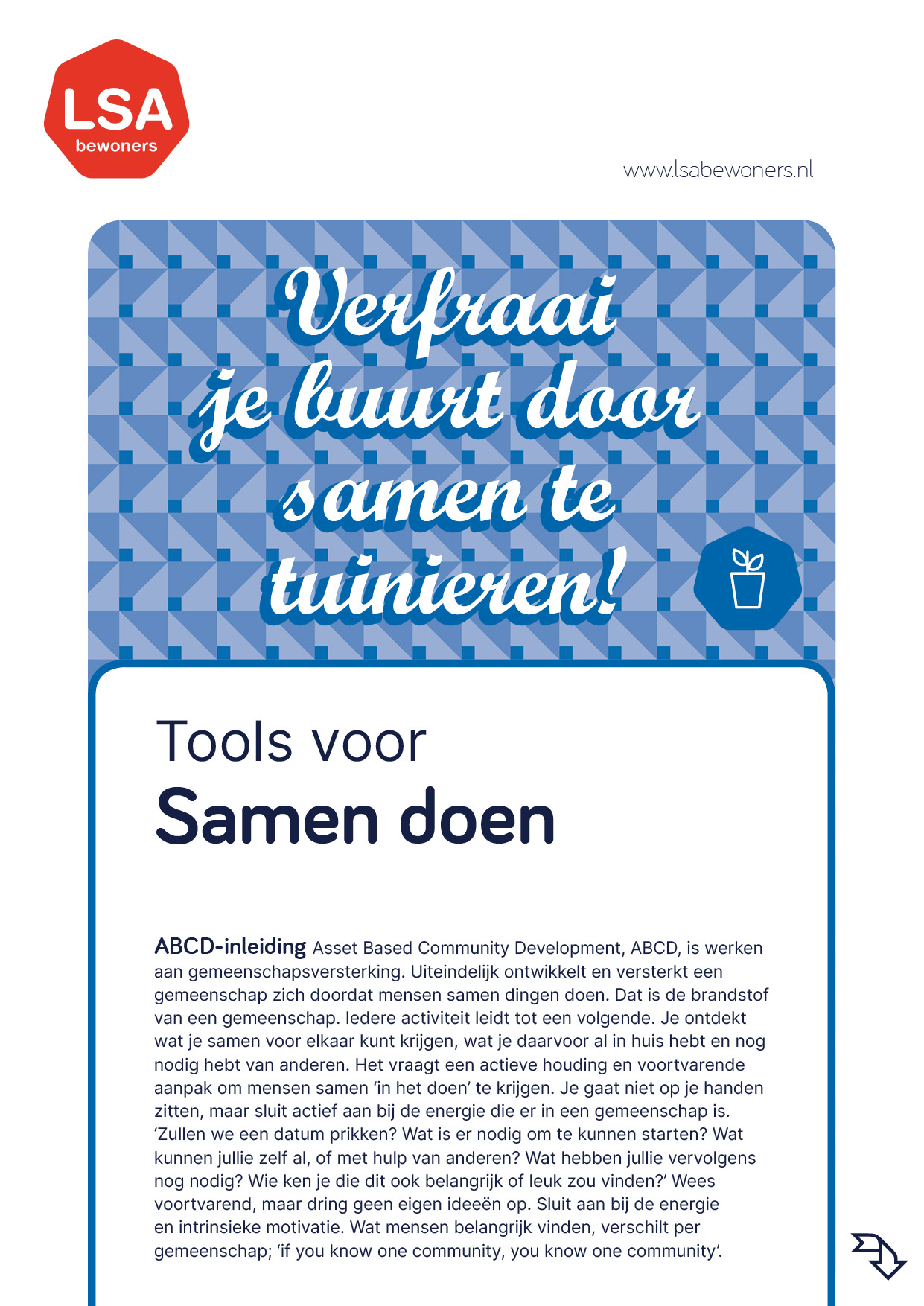 LSA-werkblad 2025 - omslag - Samen Doen