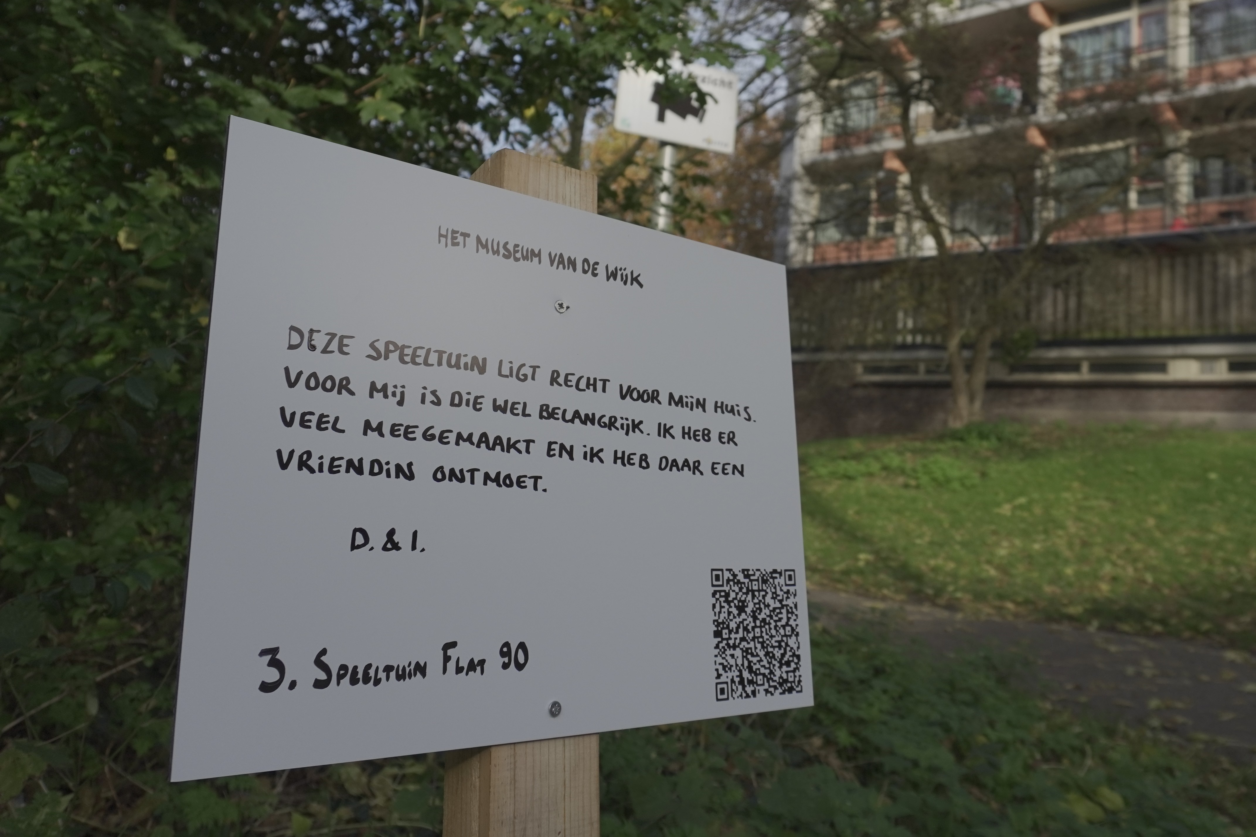 Museum vd wijk bordje